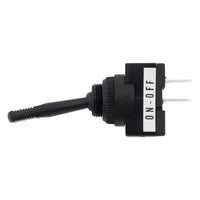 United Pacific - Black Non-Illuminated Toggle 20 Amp 12V S.P.S.T. Momentary On/Off 1 Pc