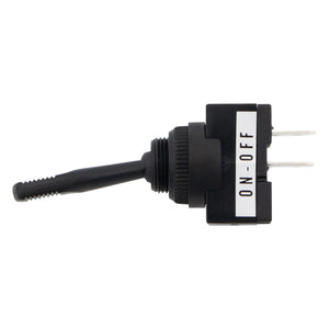United Pacific - Black Non-Illuminated Toggle 20 Amp 12V S.P.S.T. Momentary On/Off 1 Pc