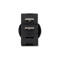 United Pacific - Black Non-Illuminated Toggle 20 Amp 12V S.P.S.T. Momentary On/Off 1 Pc