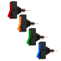 United Pacific - Illuminated Jumbo Rocker 16 Amp 12V S.P.S.T. On/Off 1 Pc. (Various Colors)