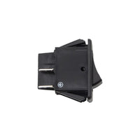 United Pacific - Black Rocker w/Red LED 16 Amp 12V S.P.S.T. On/Off 1 Pc.