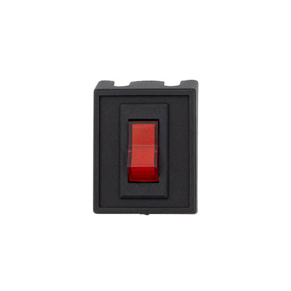 United Pacific - Red Illum Rocker in Panel Mount Combo 20 Amp 12V S.P.S.T. On/Off 1 Set