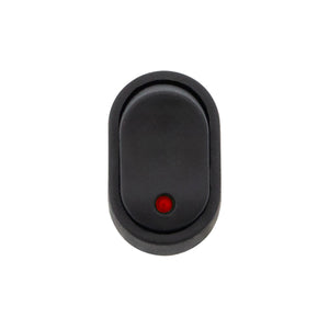 United Pacific - Red, Yellow or Green LED Oval Rocker 16 Amp 12V On/Off 1/2" Dia. 1 Pc.