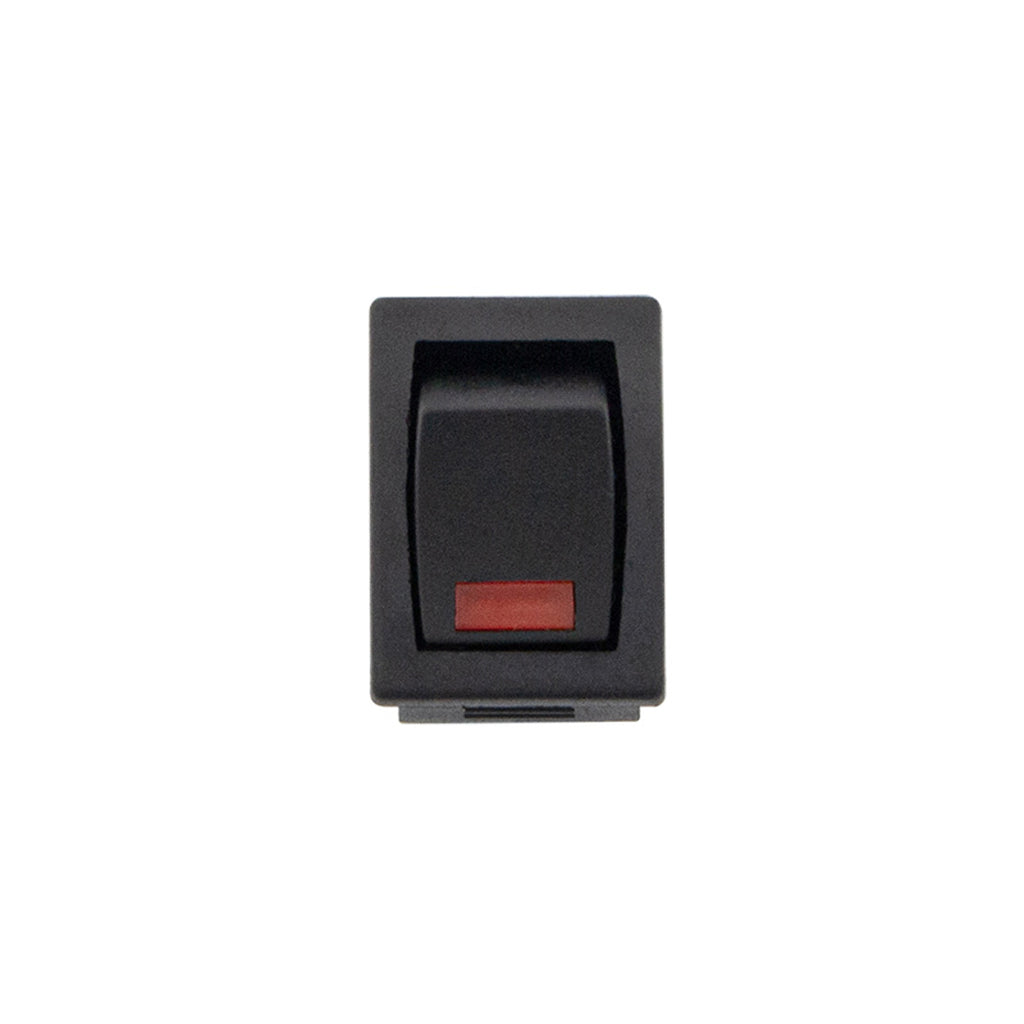 United Pacific - Black Miniature LED Rocker 10 Amp 12V S.P.S.T. On/Off 1 Pc
