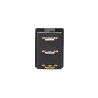 United Pacific - Black Miniature LED Rocker 10 Amp 12V S.P.S.T. On/Off 1 Pc