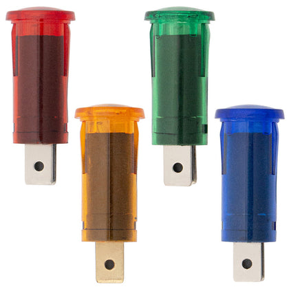 Warning Light 16 Amp 12V w/2 Lucar Terminals, 1 Pc (Various Colors)