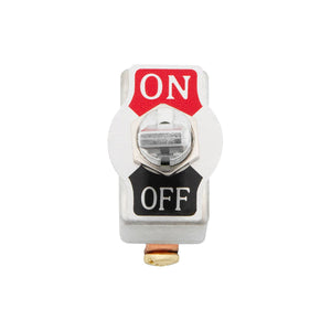 All Metal Heavy Duty Toggle w/ 2 Screw Terminals 50 Amp 12V S.P.S.T. On/Off 1 Pc