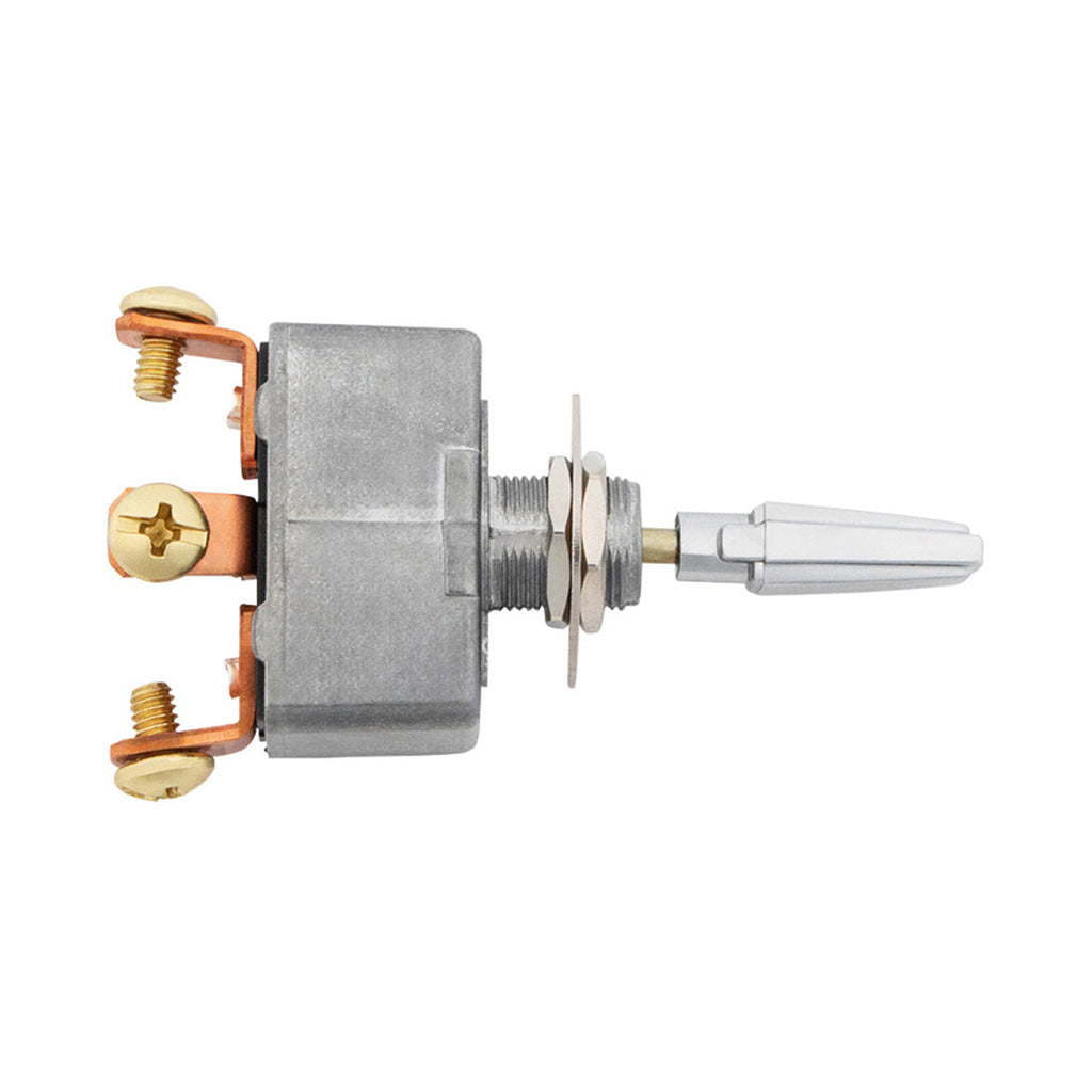All Metal Heavy Duty Toggle w/ 3 Screw Terminals 50 Amp 12V S.P.S.T. On/Off/On 1 Pc