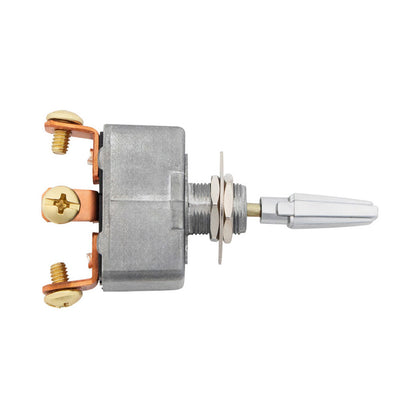 All Metal Heavy Duty Toggle w/ 3 Screw Terminals 50 Amp 12V S.P.S.T. On/Off/On 1 Pc