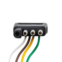 4-Way Flat Molded Male Trailer Connector w/ Polarized Plugs, 1 Pc