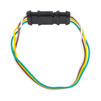 4-Way Flat Moisture Proof M/FM Trailer Connectors w/ Polarized Plugs, 1 Pc