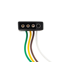 4-Way Flat Molded M/FM Trailer Connectors w/ Polarized Plugs, 1 Pc