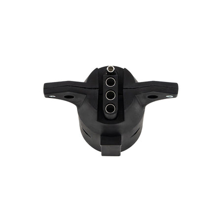 United Pacific - 7-Pole Round to 4-Way Flat M/FM RV Plug Adapter, 1 Pc. - Berube's Truck Accessories