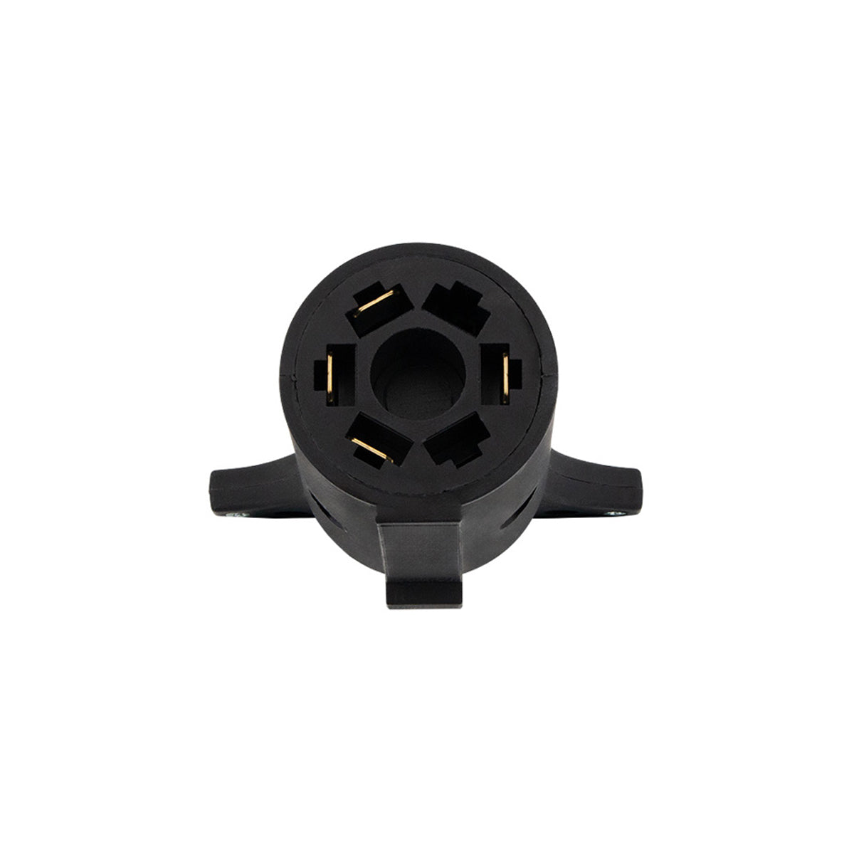 United Pacific - 7-Pole Round to 4-Way Flat M/FM RV Plug Adapter, 1 Pc. - Berube's Truck Accessories