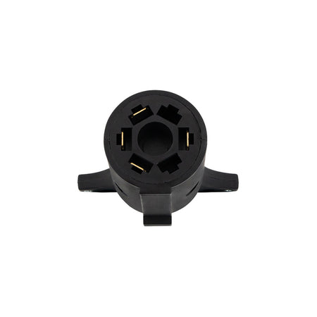 United Pacific - 7-Pole Round to 4-Way Flat M/FM RV Plug Adapter, 1 Pc. - Berube's Truck Accessories