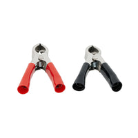 United Pacific - 50 Amp Clamps w Vinyl Handles 1Red/1Black (1 Set)