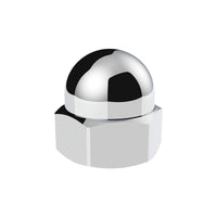 United Pacific - 11/16" x 7/8" Chrome Die-Cast Acorn Nut Cover (50 pcs/Box)