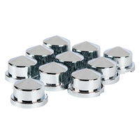 3/4" X 7/8" Chrome Plastic Pointed Nut Cover - Push-On (Individual or 10 Pack)