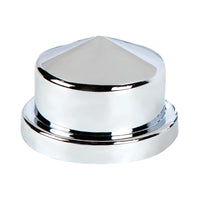 3/4" X 7/8" Chrome Plastic Pointed Nut Cover - Push-On (Individual or 10 Pack)
