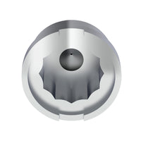 3/4" X 7/8" Chrome Plastic Pointed Nut Cover - Push-On (Individual or 10 Pack)