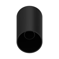 United Pacific - 33mm x 4-1/4" Matte Black Tall Cylinder Nut Covers - Thread-On (60-Pack)