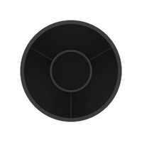 United Pacific - 33mm x 4-1/4" Matte Black Tall Cylinder Nut Covers - Thread-On (60-Pack)