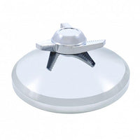 8" Chrome Cover With 3 Bar Spinner For Rear Axle Cover (Left, Right or Straight Swing Bars)