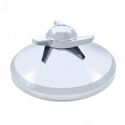 8" Chrome Cover With 3 Bar Spinner For Rear Axle Cover (Left, Right or Straight Swing Bars)