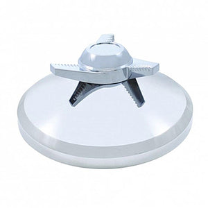 8" Chrome Cover With 3 Bar Spinner For Rear Axle Cover (Left, Right or Straight Swing Bars)