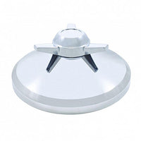8" Chrome Cover With 3 Bar Spinner For Rear Axle Cover (Left, Right or Straight Swing Bars)