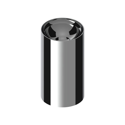 United Pacific - 33mm X 3 3/4" Chrome Plastic Concave Top Nut Cover (Thread-On)