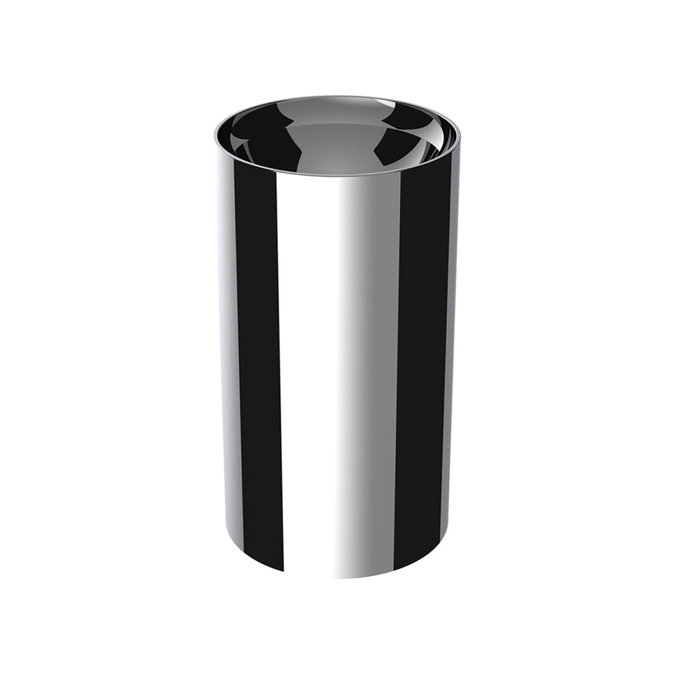 United Pacific - 33mm X 3 3/4" Chrome Plastic Concave Top Nut Cover (Thread-On)