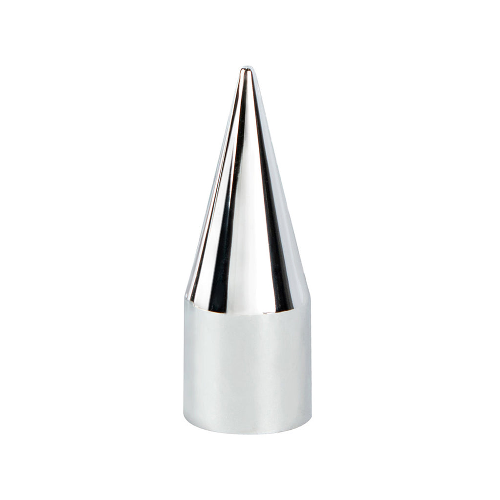 Chrome Spike Hubcap Nut Cover For 1999-2018 Chevy & GMC Full Size Truck (Push-on)