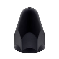 1-1/2" X 2-3/4" Matte Black Painted Plastic Bullet Nut Covers (Black) - Push-On (Individual, 20 or 60 Pack)