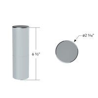 United Pacific - 33mm X 6-1/2" or 7-1/4" Chrome Plastic Tall Cylinder Nut Cover (Thread-On)