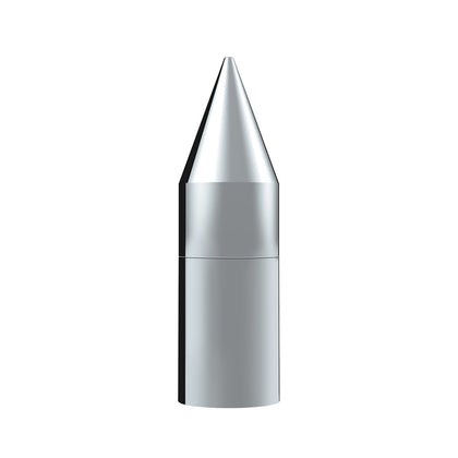 United Pacific - 33mm X 7-1/8" Chrome Plastic Tall Spike Nut Cover (Thread-On)