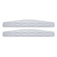 United Pacific - 4" X 24" Louvered Bottom Mud Flap Plate - Welded Stud (Individual or Pair)