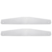 United Pacific - 4" X 24" Chrome Standard Bottom Mud Flap Plate - Bolt Thru (Individual or Pair)
