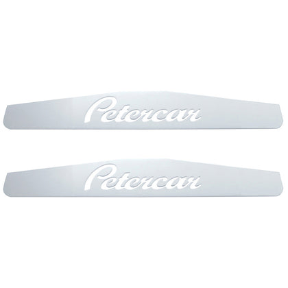 4" X 24" Chrome Petercar Bottom Mud Flap Plate (Welded Stud)