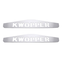 4" X 24" Chrome Kwopper Bottom Mud Flap Plate (Welded Stud)