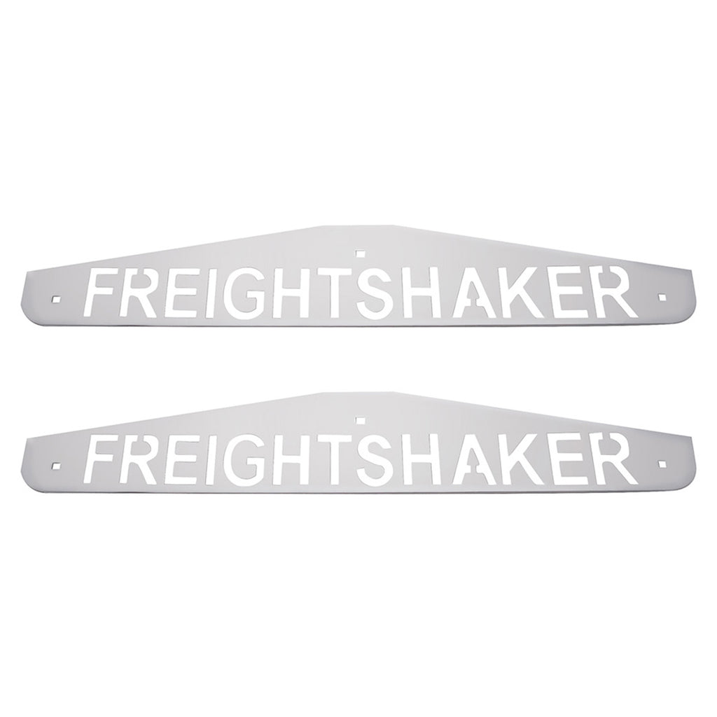 United Pacific - 4" X 24" Chrome Freightshaker Bottom Mud Flap Plate (Bolt Thru)