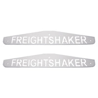 United Pacific - 4" X 24" Chrome Freightshaker Bottom Mud Flap Plate (Bolt Thru)