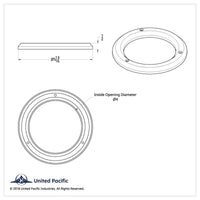United Pacific - 4" Light Bezel