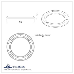 United Pacific - 4" Light Bezel