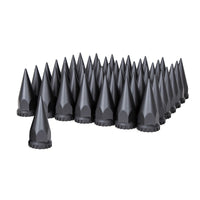 33mm x 4-3/4" Matte Black Spike Nut Cover With Flange (Thread-On) - Sold Individually or in a 60 ct.