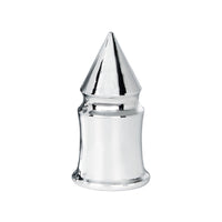 United Pacific - 33mm X 4-3/8" Chrome Plastic V-Spike Nut Covers (Thread-On) - 60 ct.