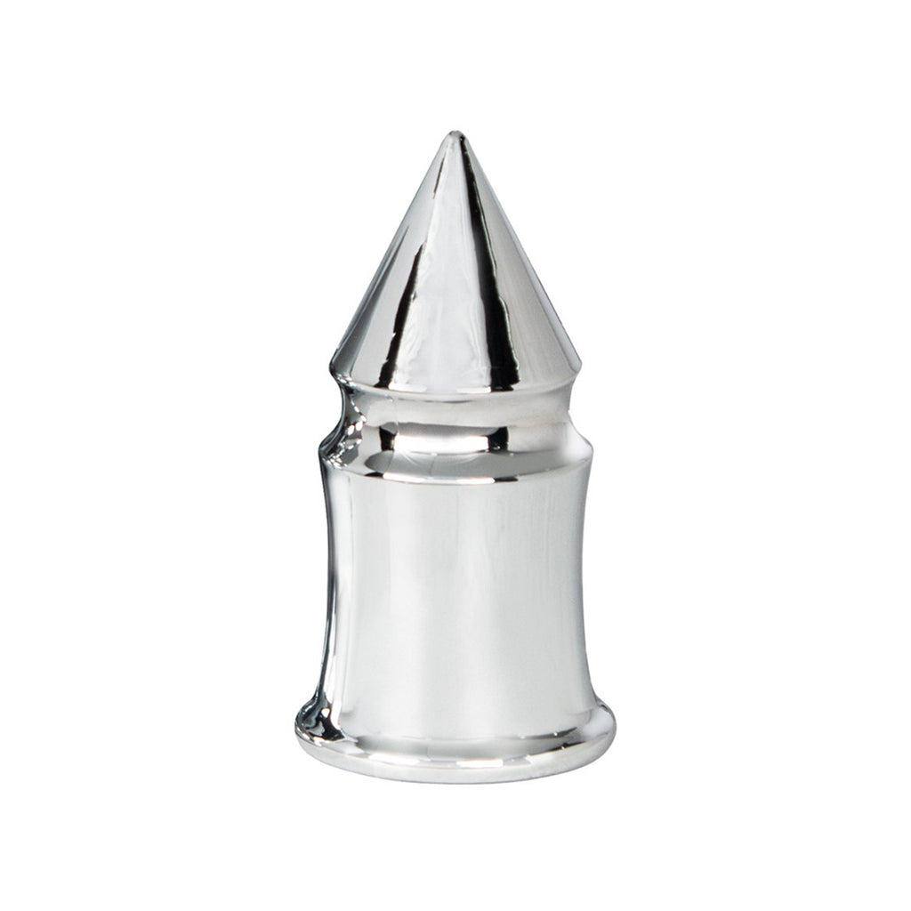33mm X 4 3/8" Chrome Plastic V-Spike Nut Cover (Push-On) - Sold Individually or in 60 ct.