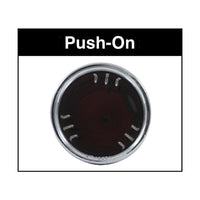 33mm X 4 3/8" Chrome Plastic V-Spike Nut Cover (Push-On) - Sold Individually or in 60 ct.