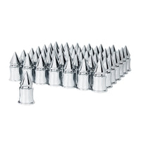 33mm X 4 3/8" Chrome Plastic V-Spike Nut Cover (Push-On) - Sold Individually or in 60 ct.