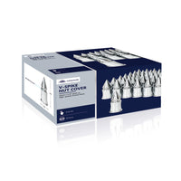 33mm X 4 3/8" Chrome Plastic V-Spike Nut Cover (Push-On) - Sold Individually or in 60 ct.